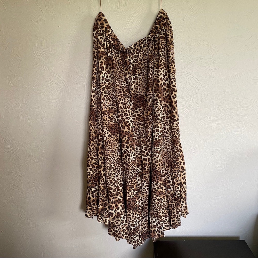 Leopard Print Midi Skirt